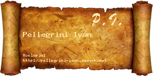 Pellegrini Iván névjegykártya